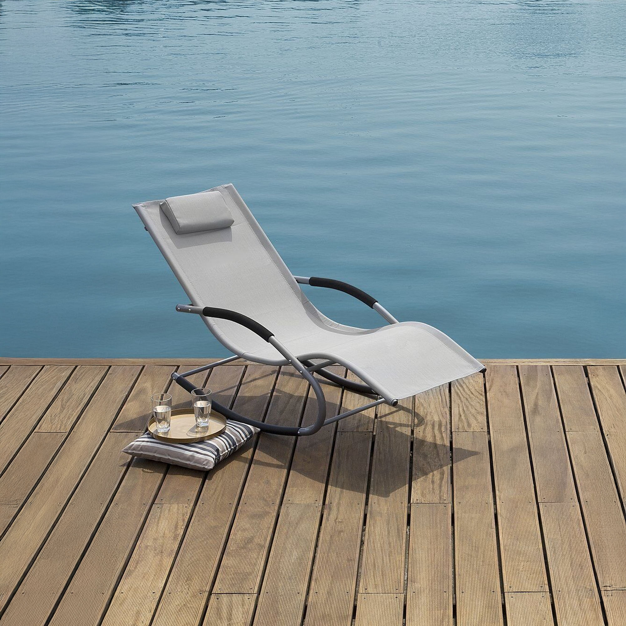 Ilios Innova | Camastro Mecedora de Jardín Reclinable Ergonómico