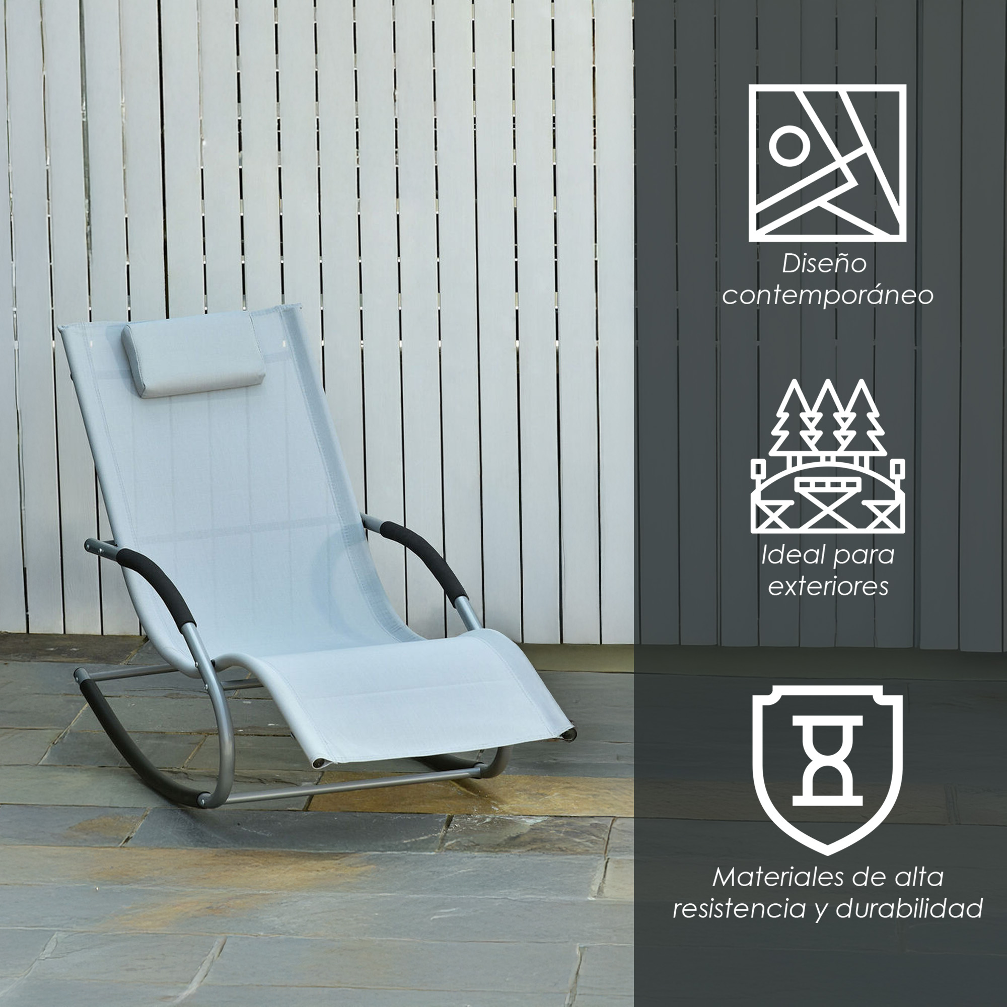 Ilios Innova | Camastro Mecedora de Jardín Reclinable Ergonómico