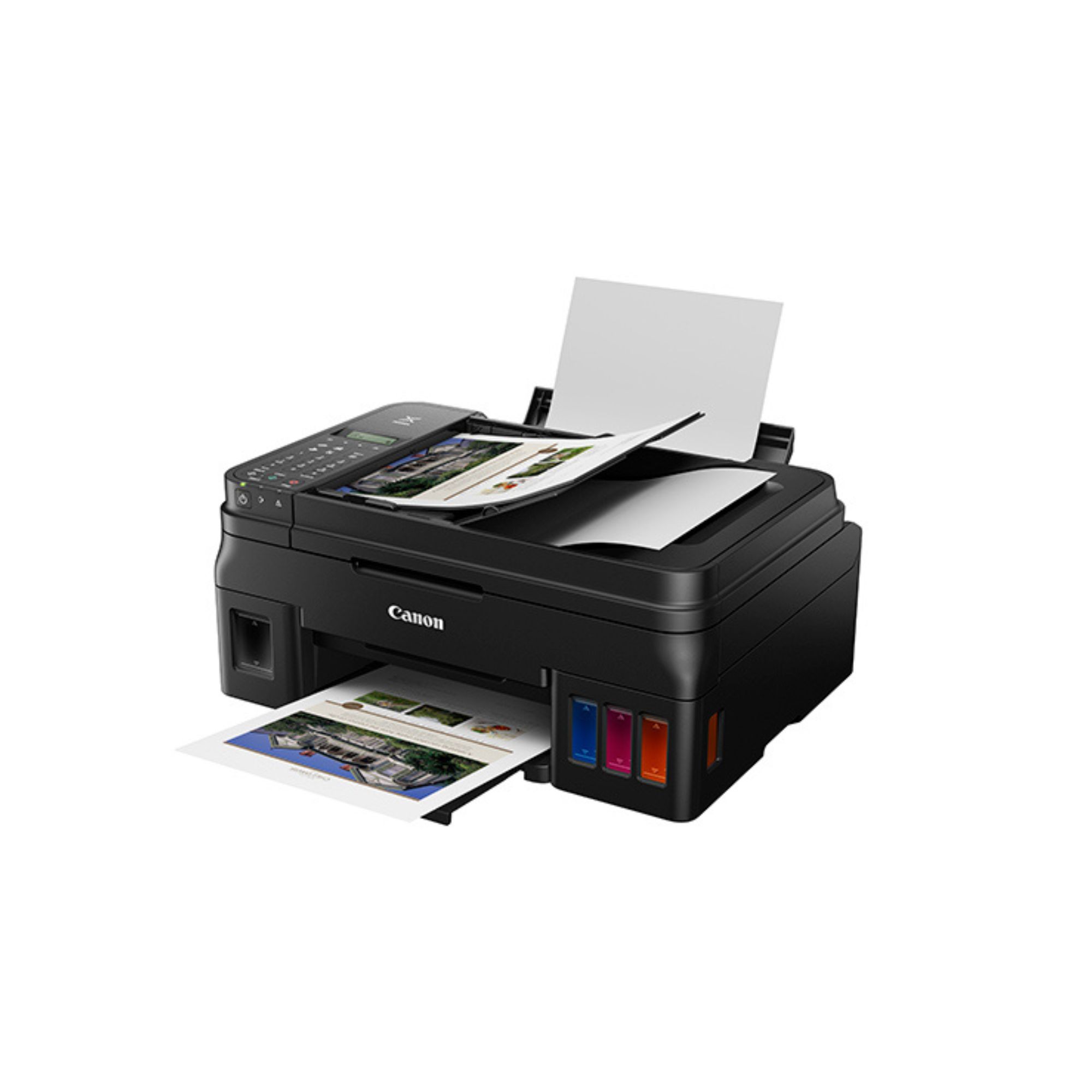 Impresora Multifuncional Canon Pixma G4110, Sistema de Tinta Continua, USB, Wi-Fi, 8.8 ipm Negro, 5 ipm Color