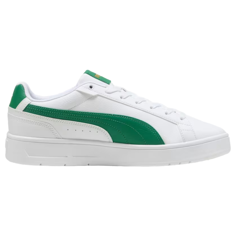 Tenis Puma Court Classico Blanco-Verde de Hombre 400284 02