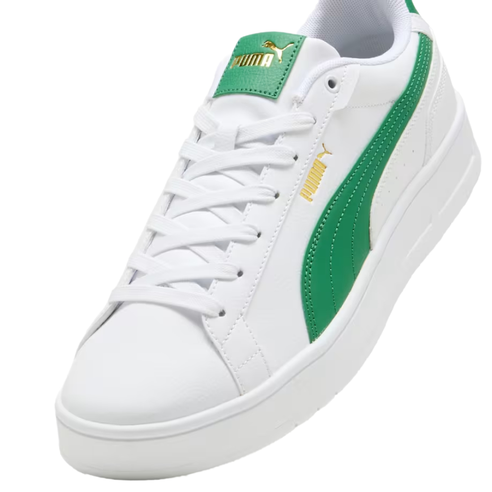 Tenis Puma Court Classico Blanco-Verde de Hombre 400284 02