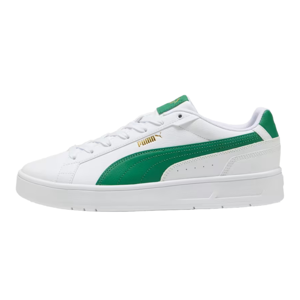 Tenis Puma Court Classico Blanco-Verde de Hombre 400284 02