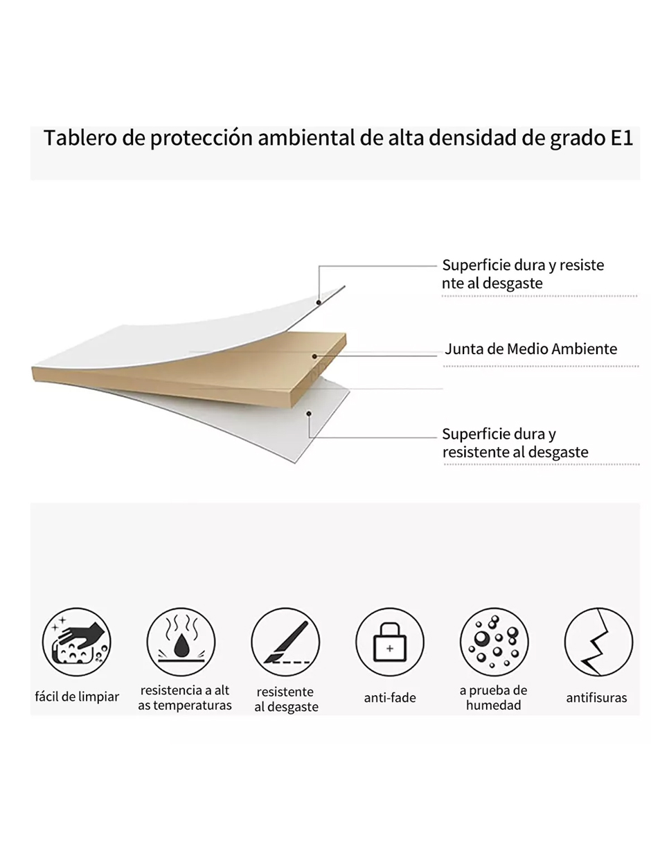 Mesa Plegable Moderna Comedor Minimalista 120cm
