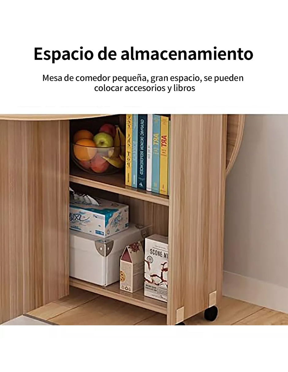 Mesa Plegable Moderna Comedor Minimalista 120cm