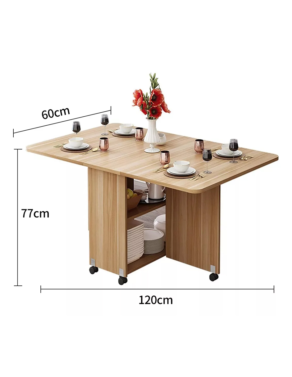 Mesa Plegable Moderna Comedor Minimalista 120cm
