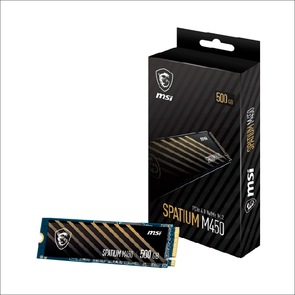 SSD MSI SPATIUM M450 500GB PCIe 4.0 NVMe M.2 2280