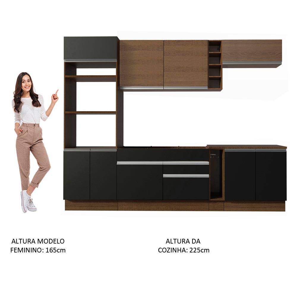 Cocina Integral Completa Modular Madesa Vicenza 290cm MN 16