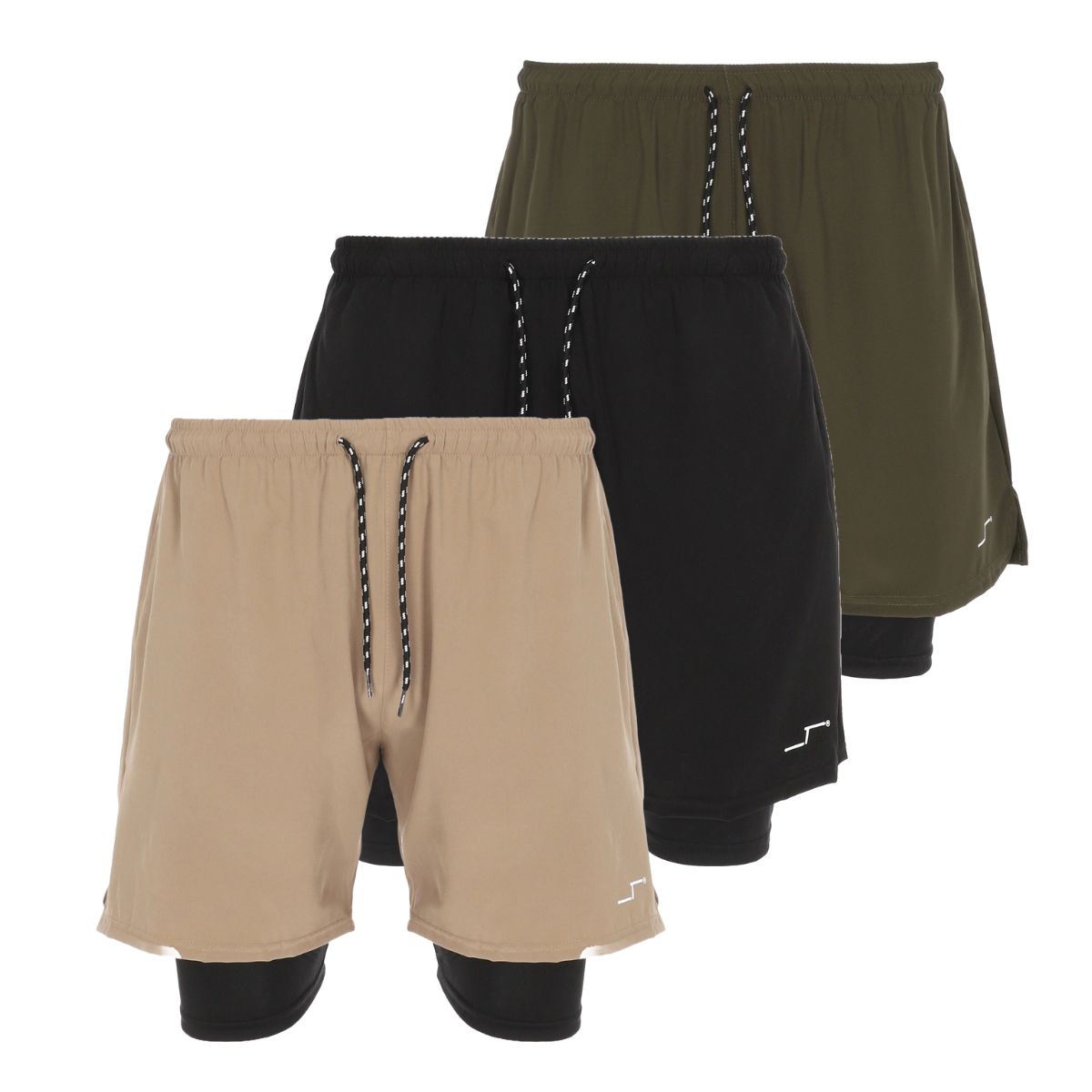 Paquete De 3 Shorts Deportivos 2-en-1 Para Hombre CHB Chili Beans Clothing Co.
