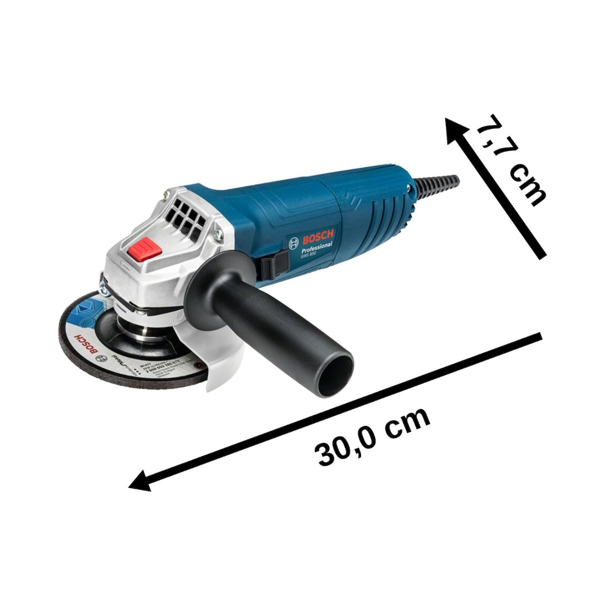 Amoladora Angular 4 ½ 850W 11,000 rpm GWS 850 1377.5 Bosch