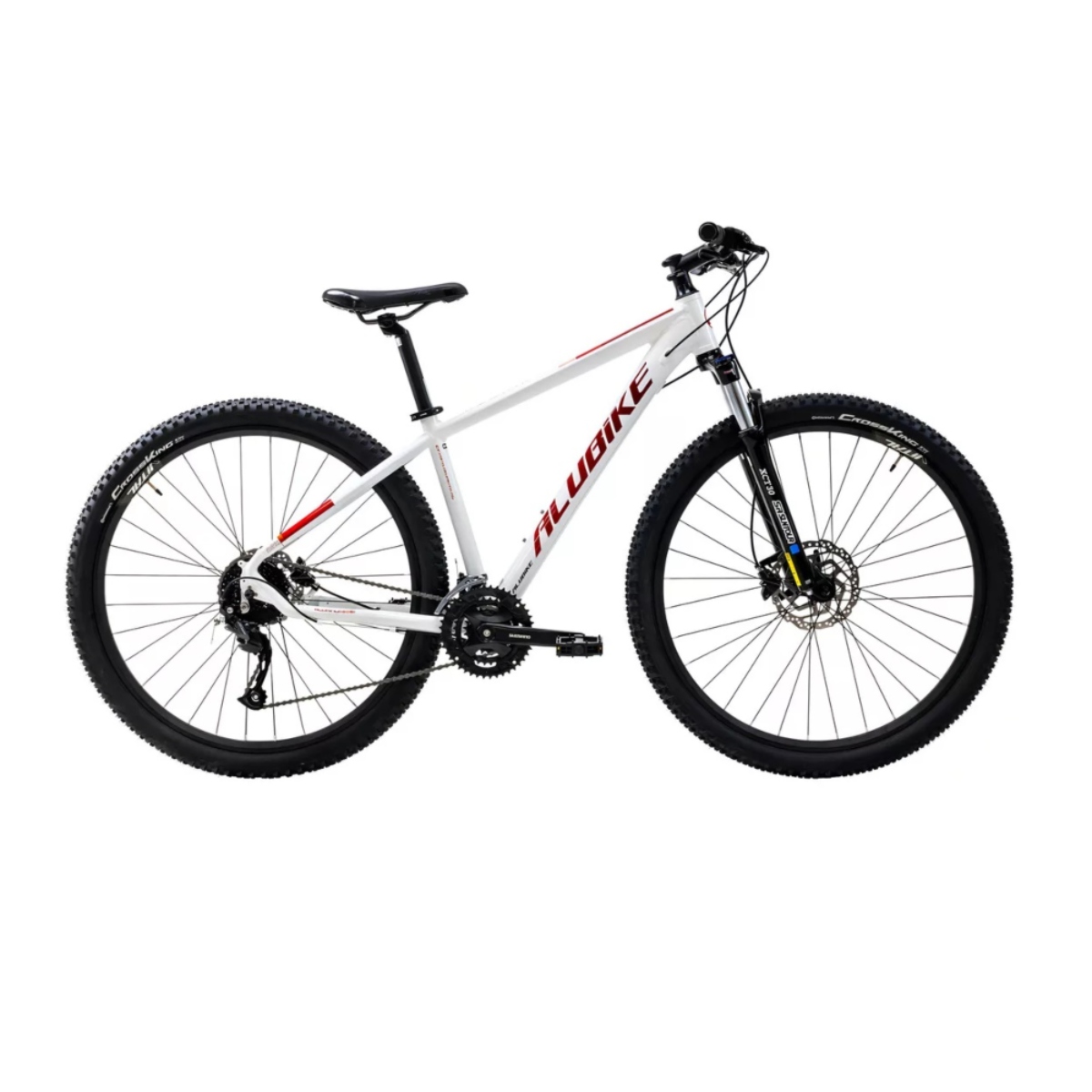 Bicicleta Alubike Kodiak R29 Montaña / Shimano Altus, 9 Vel Blanco Cuadro Mediano ENDY