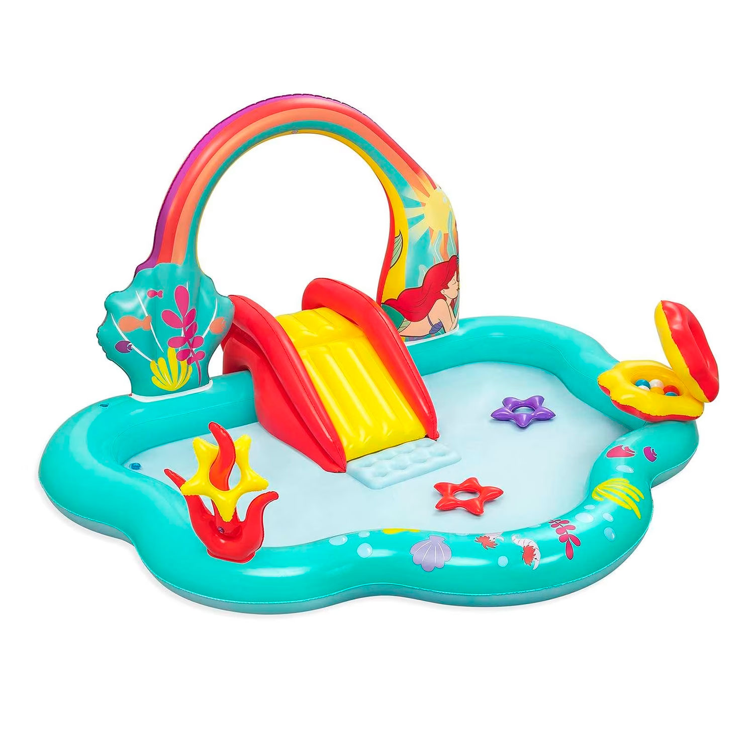 Alberca Inflable La Sirenita Con Resbaladilla Bestway 91097