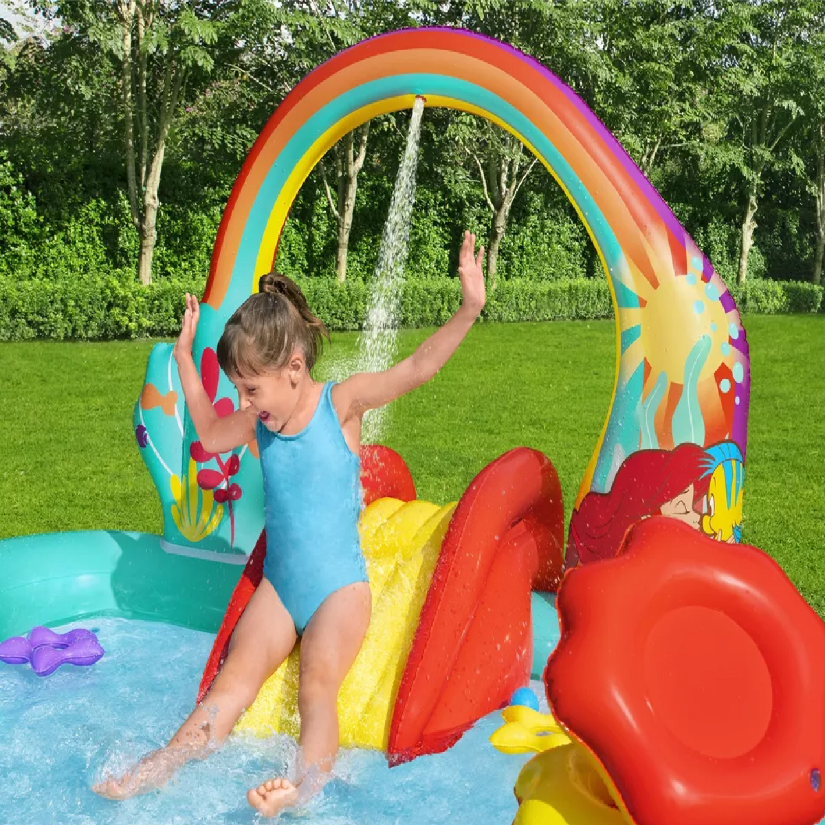 Alberca Inflable La Sirenita Con Resbaladilla Bestway 91097