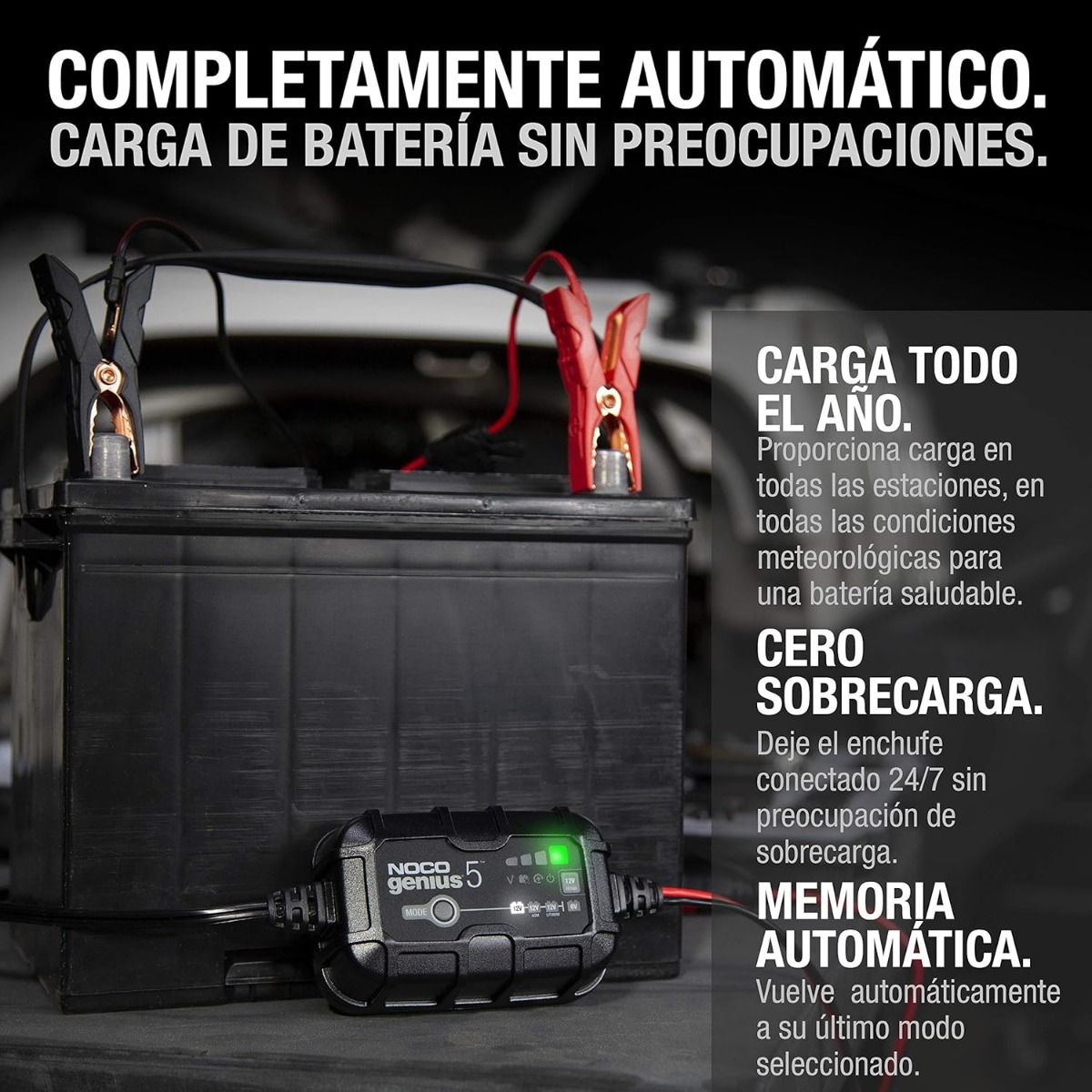 Cargador de Batería de 6V y 12V GENIUS5 Noco