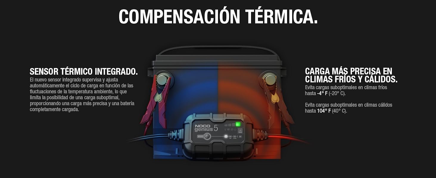 Cargador de Batería de 6V y 12V GENIUS5 Noco