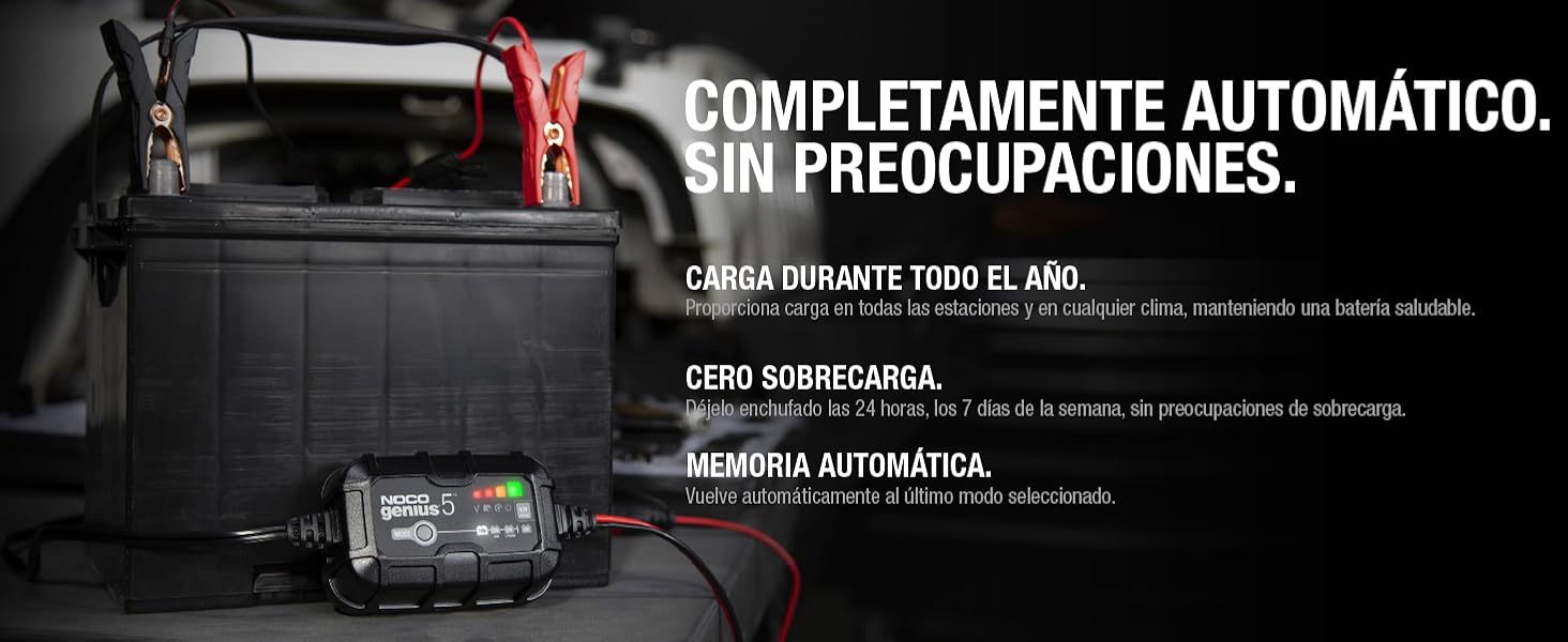 Cargador de Batería de 6V y 12V GENIUS5 Noco