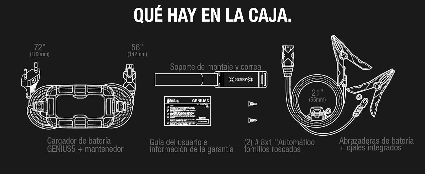 Cargador de Batería de 6V y 12V GENIUS5 Noco