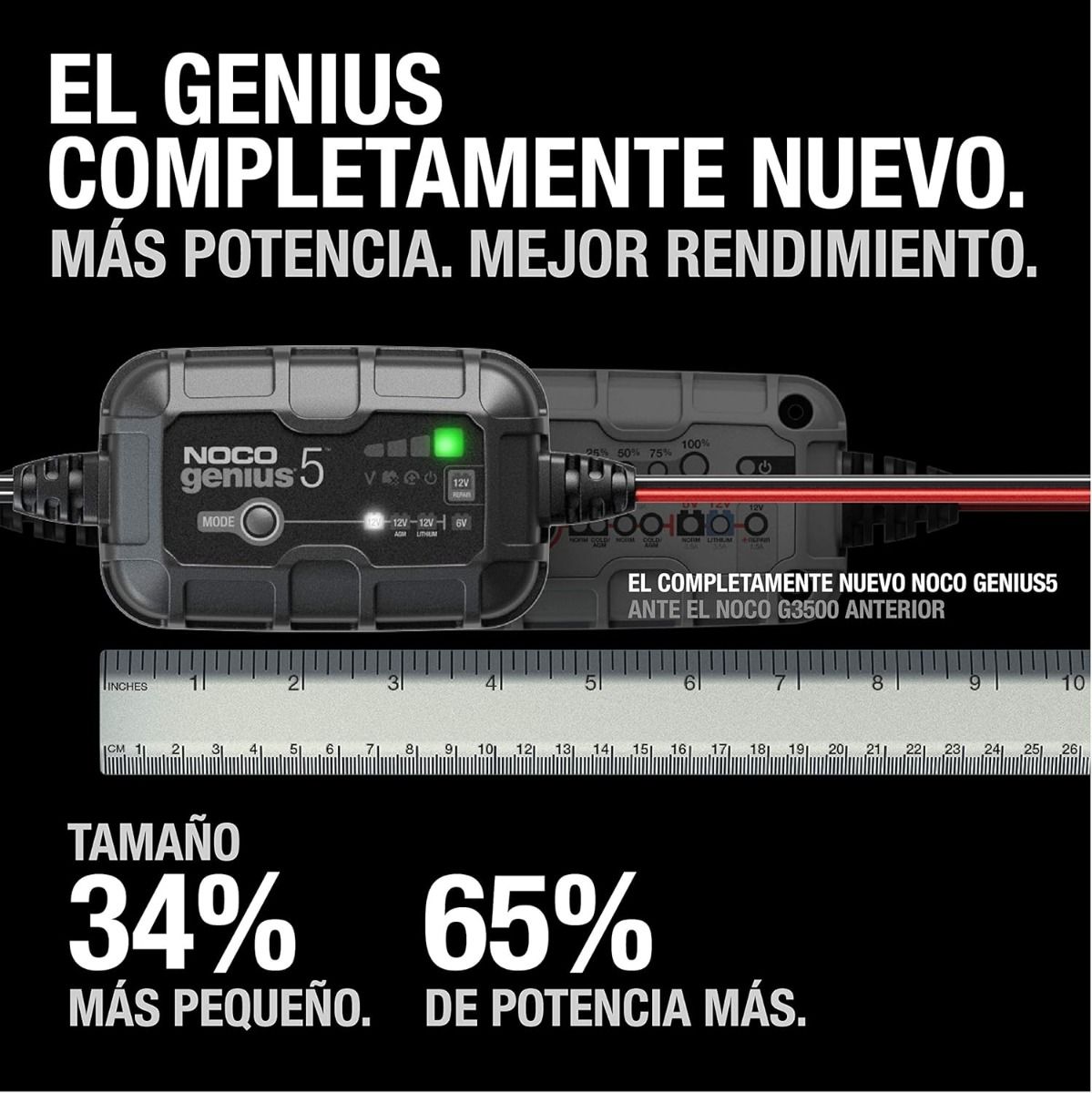 Cargador de Batería de 6V y 12V GENIUS5 Noco