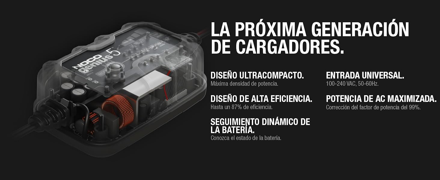 Cargador de Batería de 6V y 12V GENIUS5 Noco