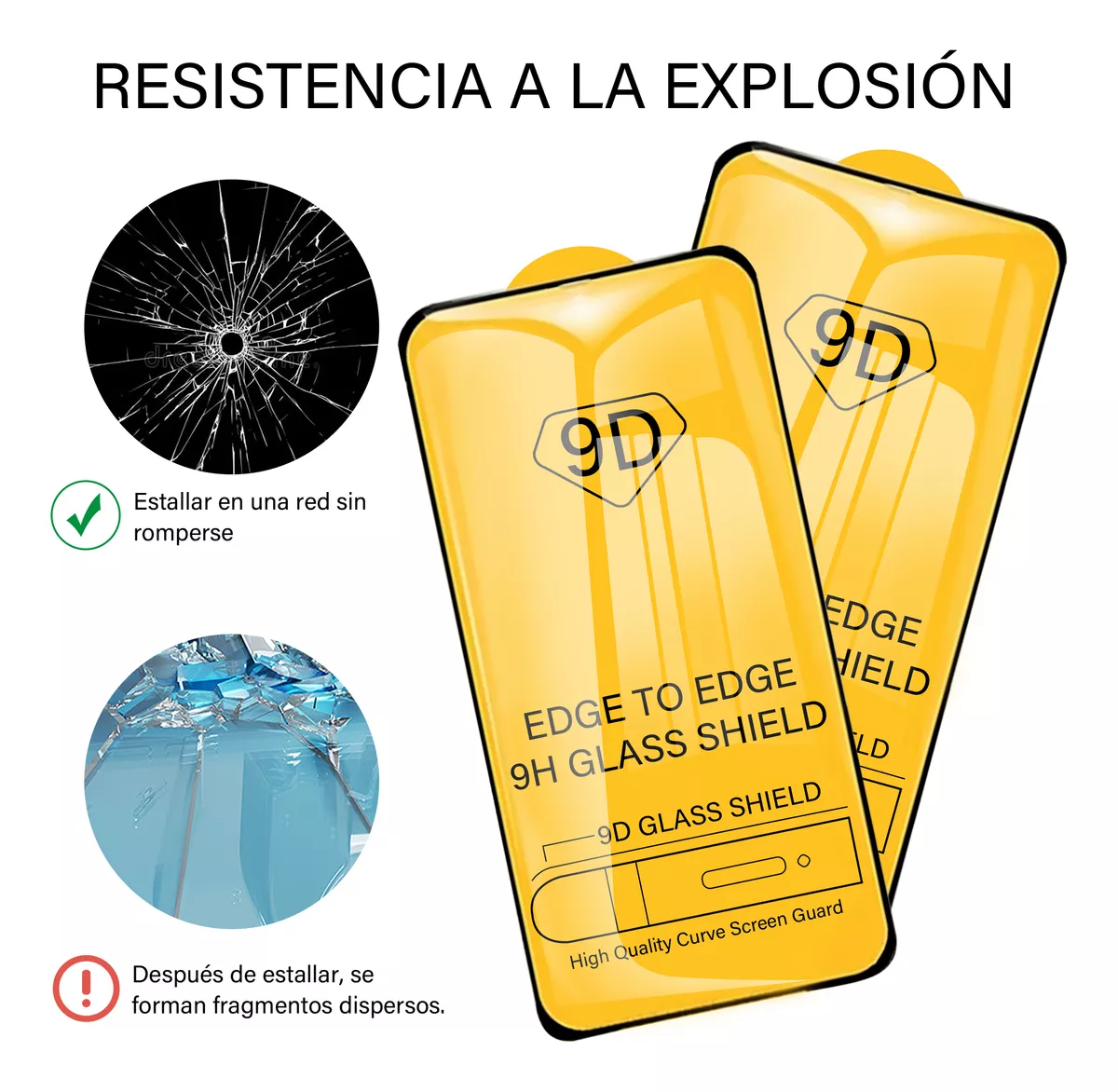 2 Piezas Mica Cristal Templado 9d Para iPhone 15 Plus