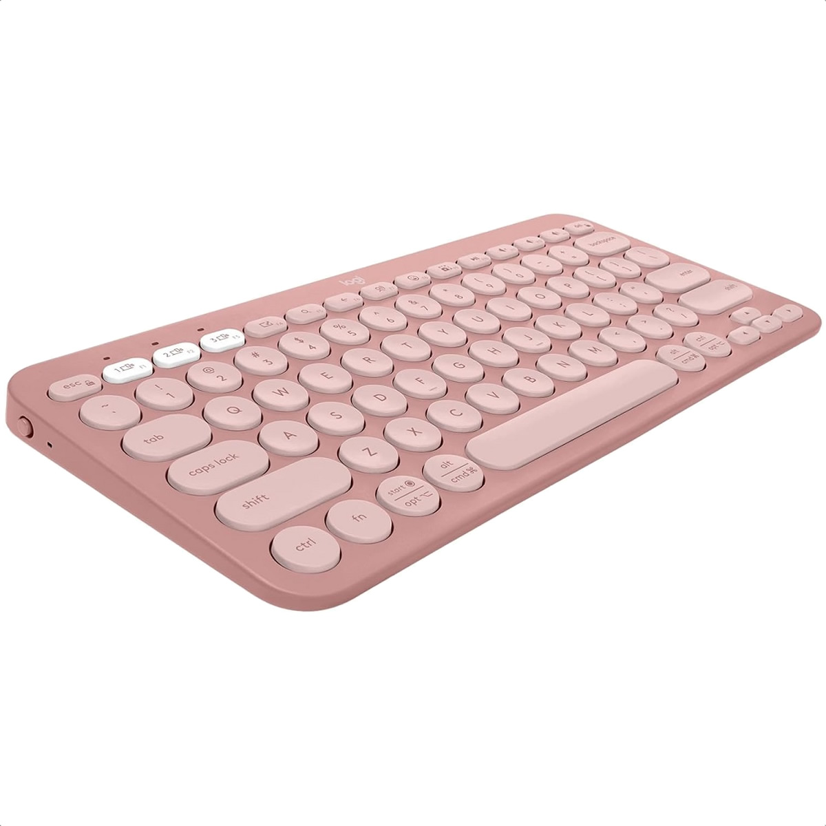 Teclado Logitech Bluetooth PEBBLE KEYS 2 K380S Rosado 920-011785