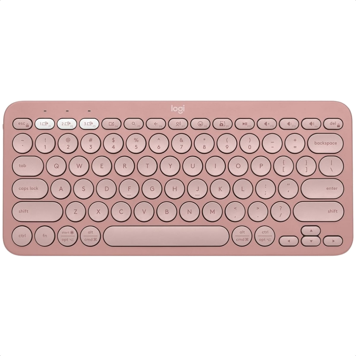 Teclado Logitech Bluetooth PEBBLE KEYS 2 K380S Rosado 920-011785