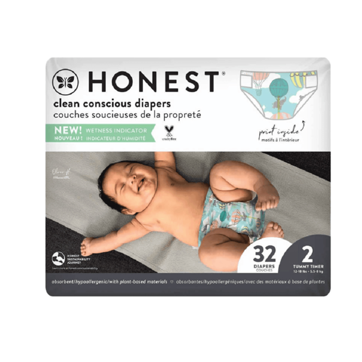 Pañales Honest Talla 2 Above It All 32 Pañales
