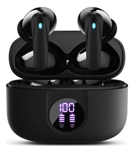 Audífonos Inalámbricos Occiam P91 In Ear Bluetooth 5.4 ANC ±30dB Cancelación de Ruido Color Negro 60H Autonomía ENC Conexión Rápida HI-FI Bajo IPX7