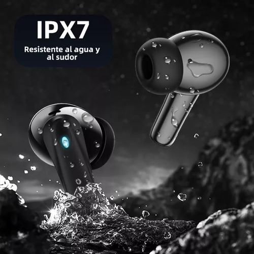 Audífonos Inalámbricos Occiam P91 In Ear Bluetooth 5.4 ANC ±30dB Cancelación de Ruido Color Negro 60H Autonomía ENC Conexión Rápida HI-FI Bajo IPX7