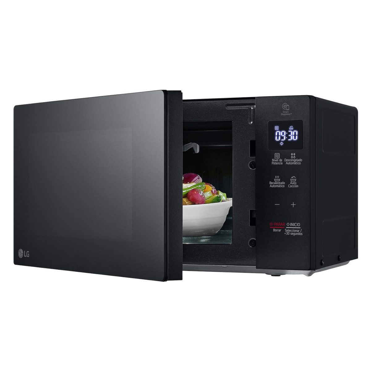 Horno de Microondas LG 0.7 Pies Cúbicos Negro MS2032GAS