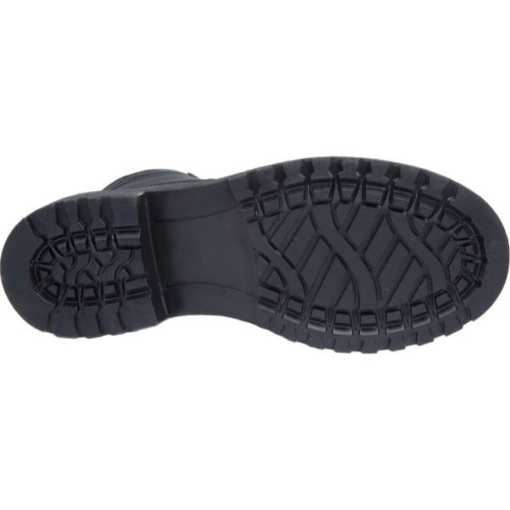 Botas para mujer, tipo hiker, con suela antiderrapante, con agujetas, acabado graso, marca Kebo, color negro, mod. 1178112
