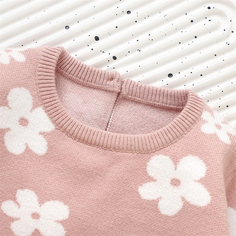 Suéter Bebe Mameluco Primavera con Estampado de Flores