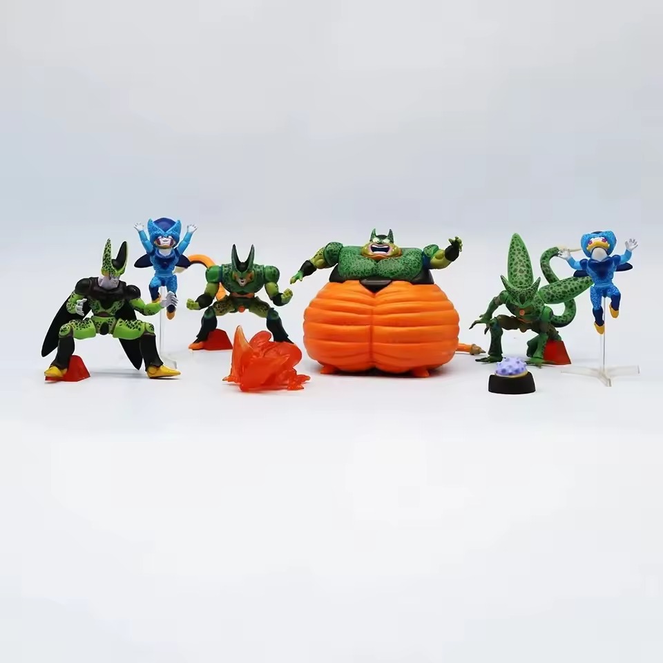 7 Figuras de Coleccion Anime Dragon Ball Cell Transformaciones Explosión