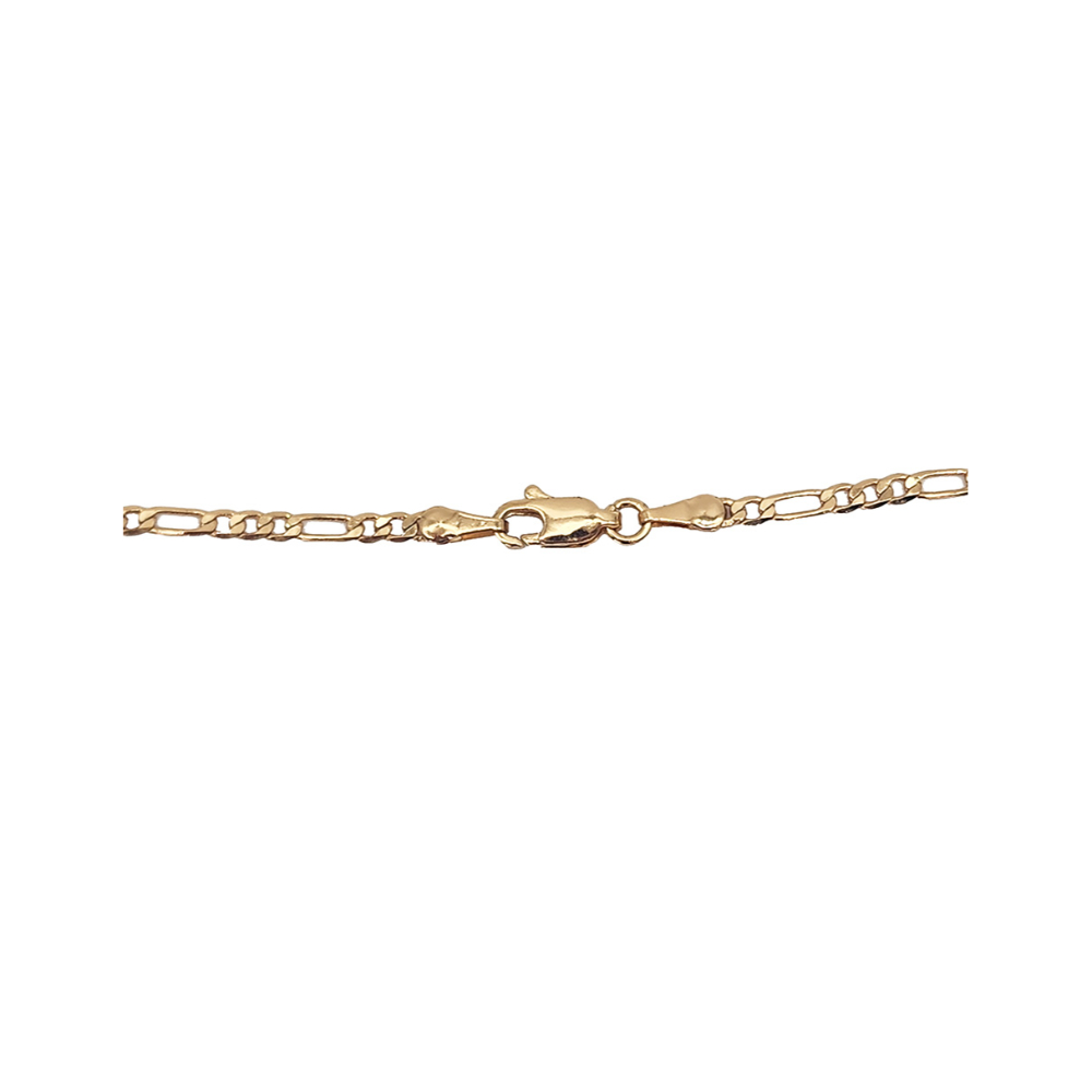 Cadena y dije de oro laminado letra A