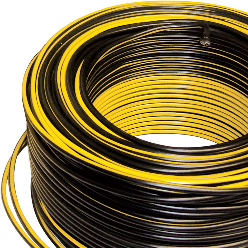 Rollo de cable THW calibre 10 AWG negro