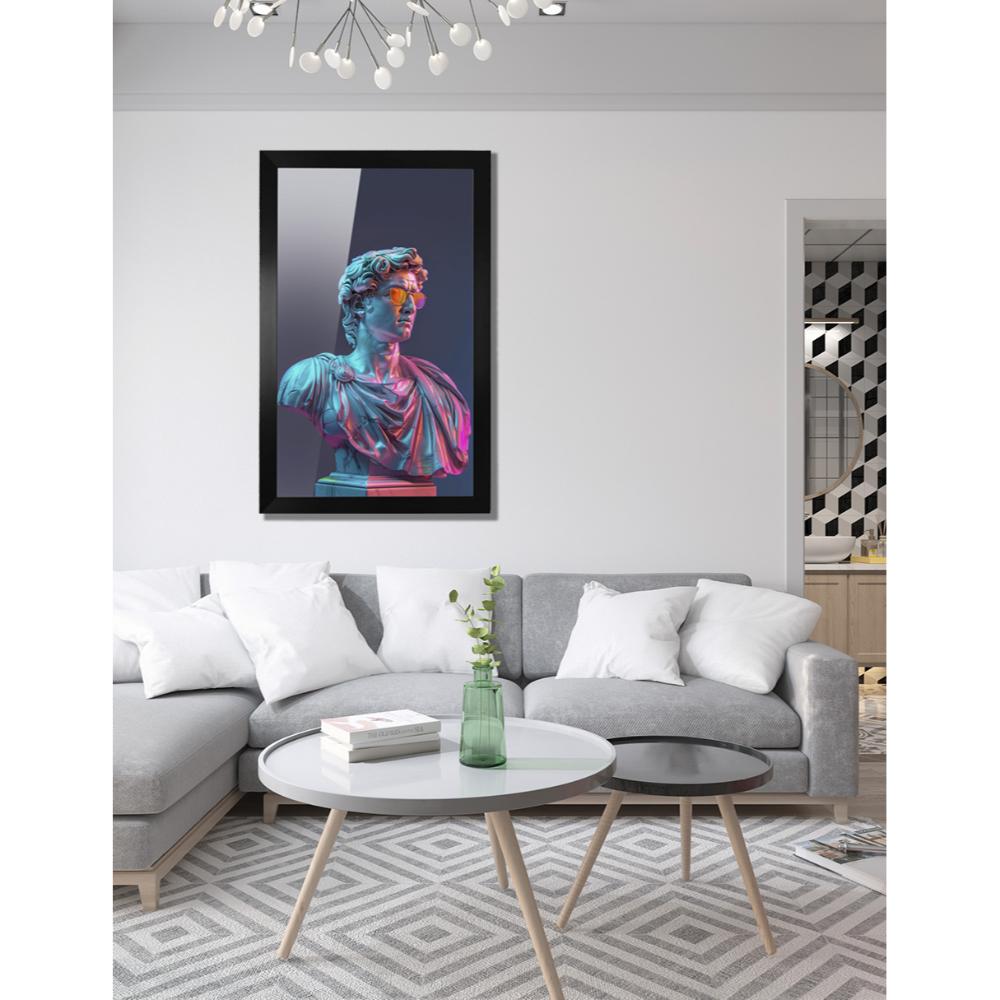 Cuadro Decorativo Diseño Aesthetic Papel Metálico Textura Brillante 89x59 cm