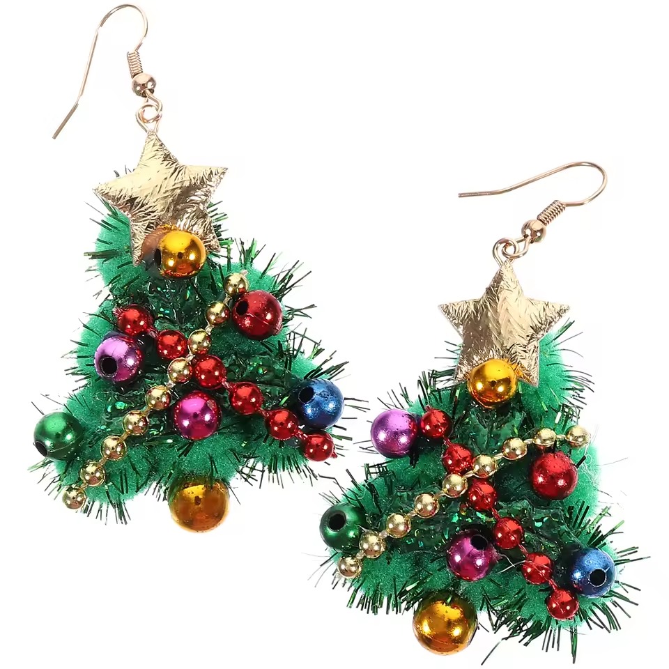 aretes-pendientes-arbol-navidad-esponjoso-moda-fiesta-regalo