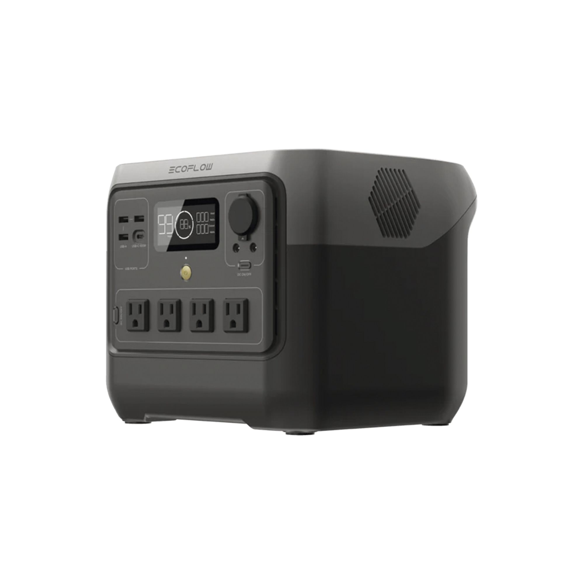 Estación de Energía Portátil EcoFlow RIVER 2 PRO, Batería Litio LFP de 768 Wh, 4X AC 800 W, 1x USB-C, 3x USB-A, Wi-Fi, Bluetooth