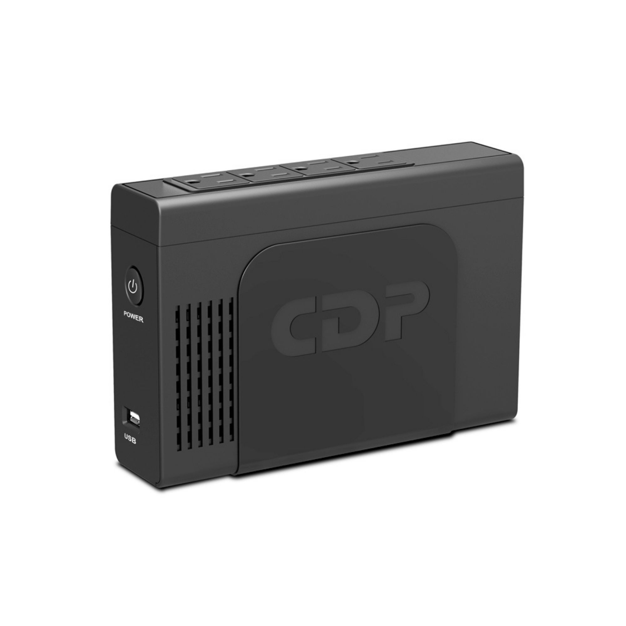 No Break Interactivo CDP Li-504 de 500VA/250W con 8 contactos, con Batería de Litio, Negro