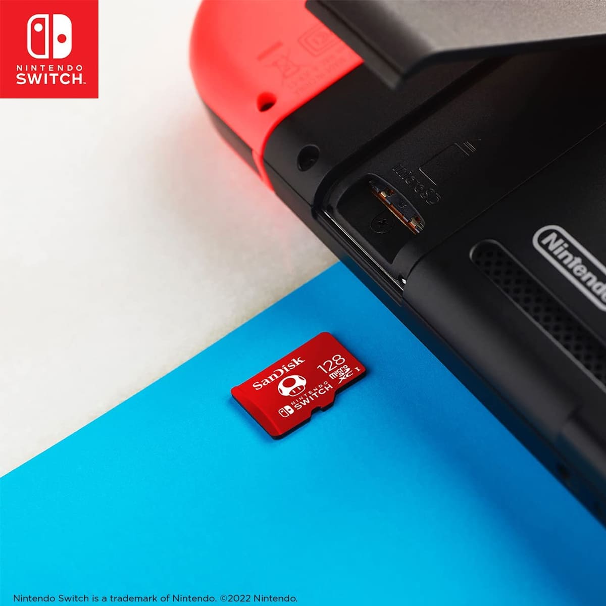 Memoria MicroSD 128GB SanDisk SDXC Clase 10 Para Nintendo Switch SDSQXAO-128G-GNCZN