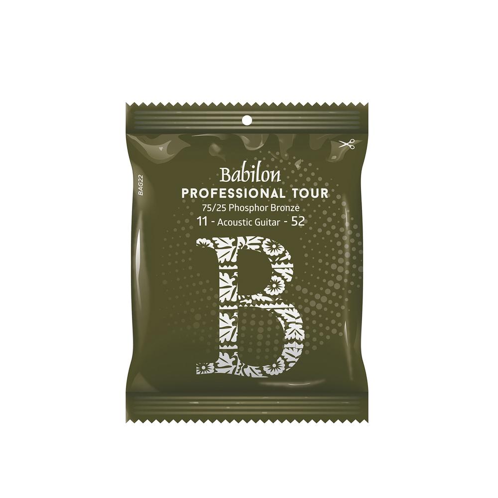 Set de Cuerdas para Guitarra Acústica (0.011-0.052) 75/25 BAG22/011 BABILON