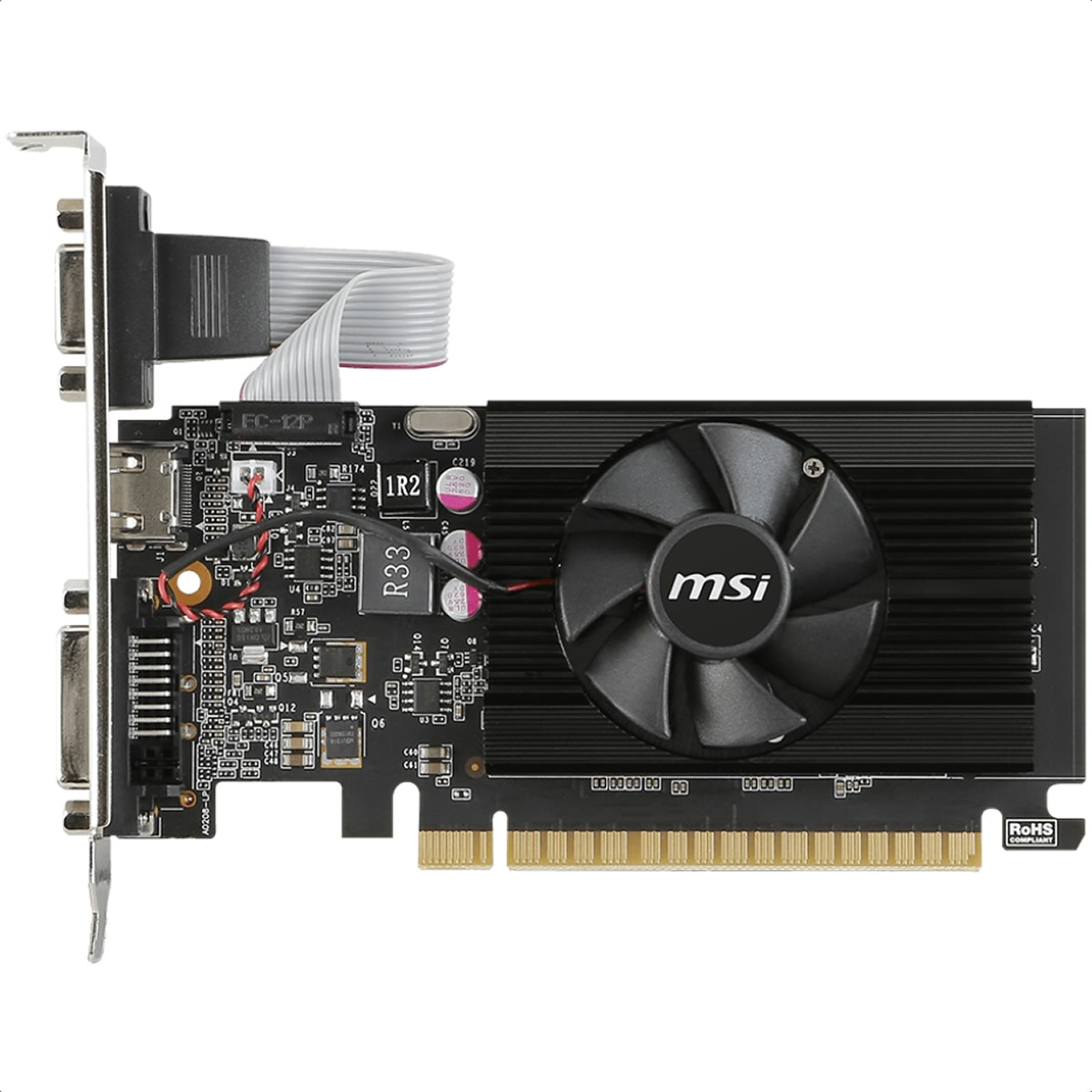Tarjeta De Video Nvidia MSI GT 710 2GD3 LP GeForce 2GB DDR3 912-V809-2220