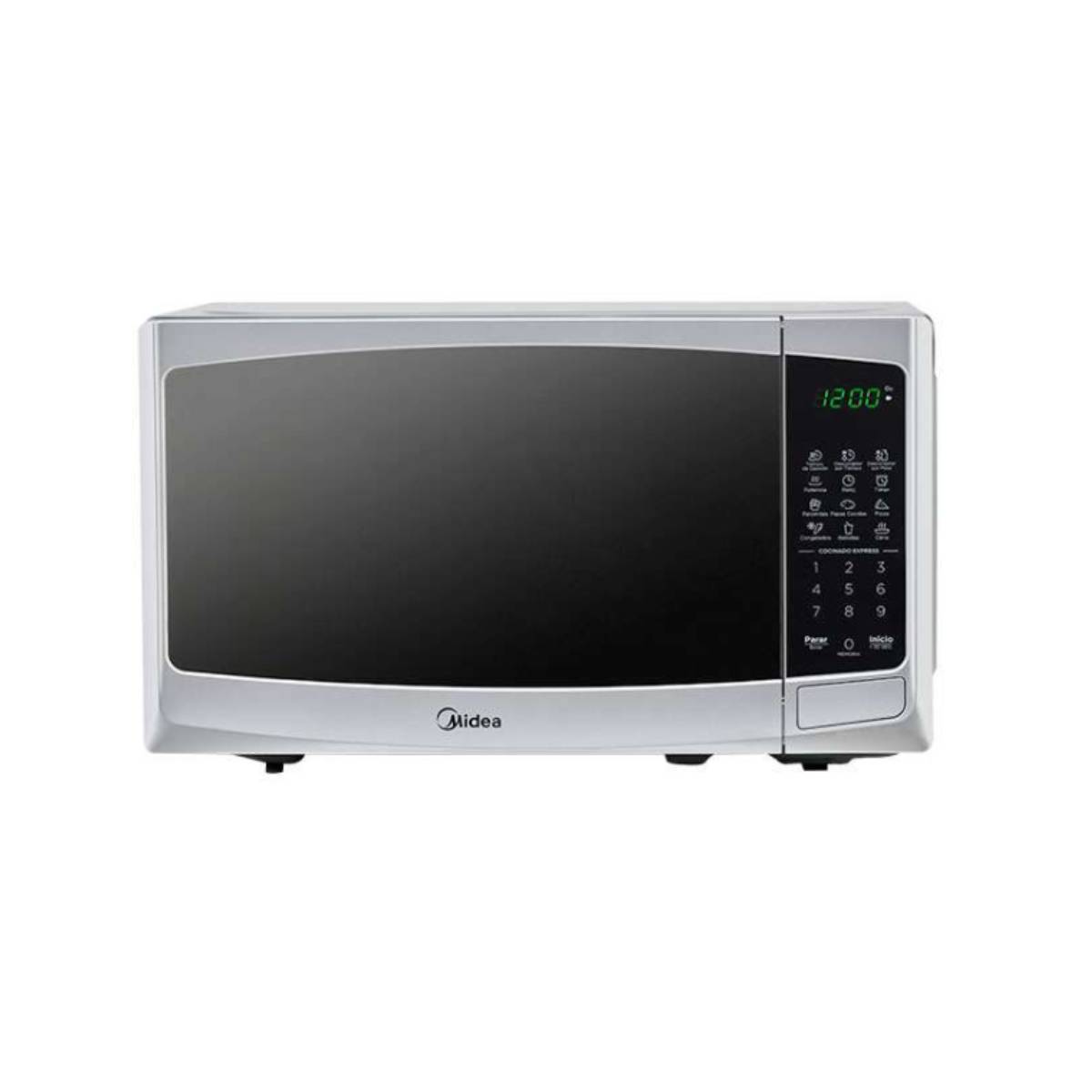 Horno de Microondas Midea 1.1 Pies Silver MMDP11S2BG