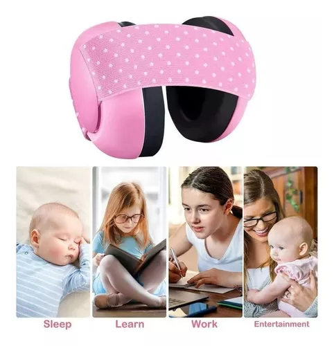 Orejeras A Prueba De Ruido Para Bebés Y Protectores Auditivo Rosa