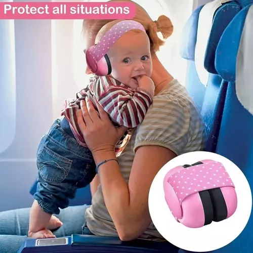 Orejeras A Prueba De Ruido Para Bebés Y Protectores Auditivo Rosa