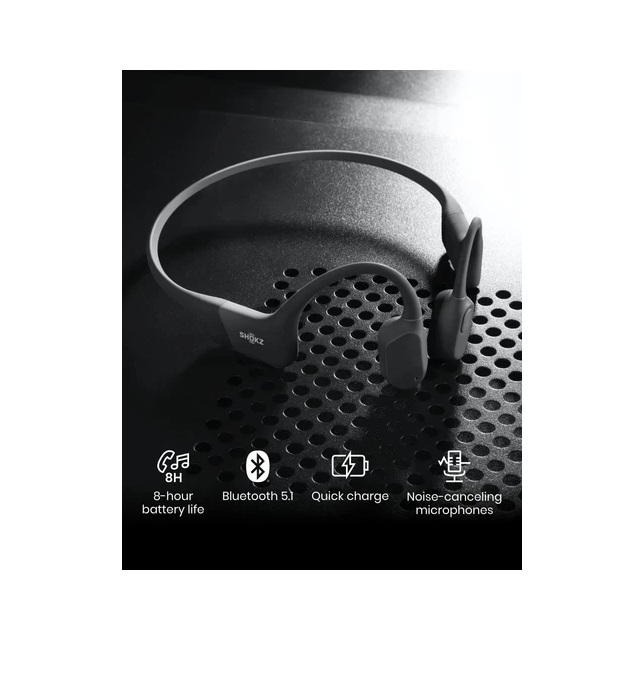 Audifonos Inalámbricos Shokz Sport Aeropex Standard As800 Cosmic Black Con Luz Led