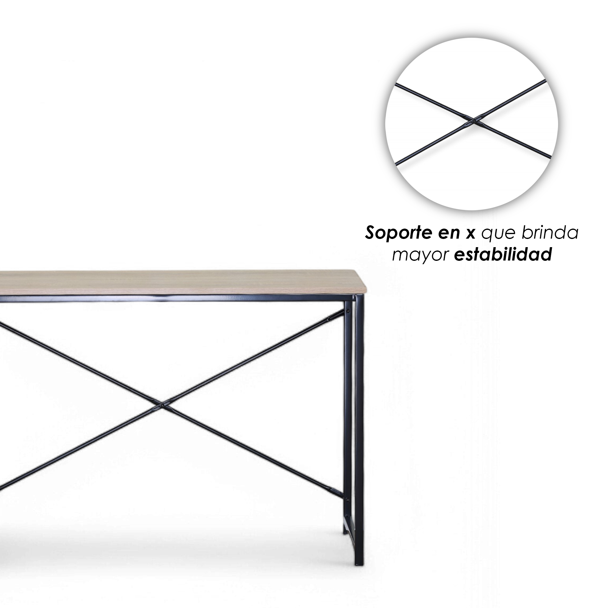 Ilios Innova | Escritorio Minimalista con Soporte en X y MDF 1.5mm