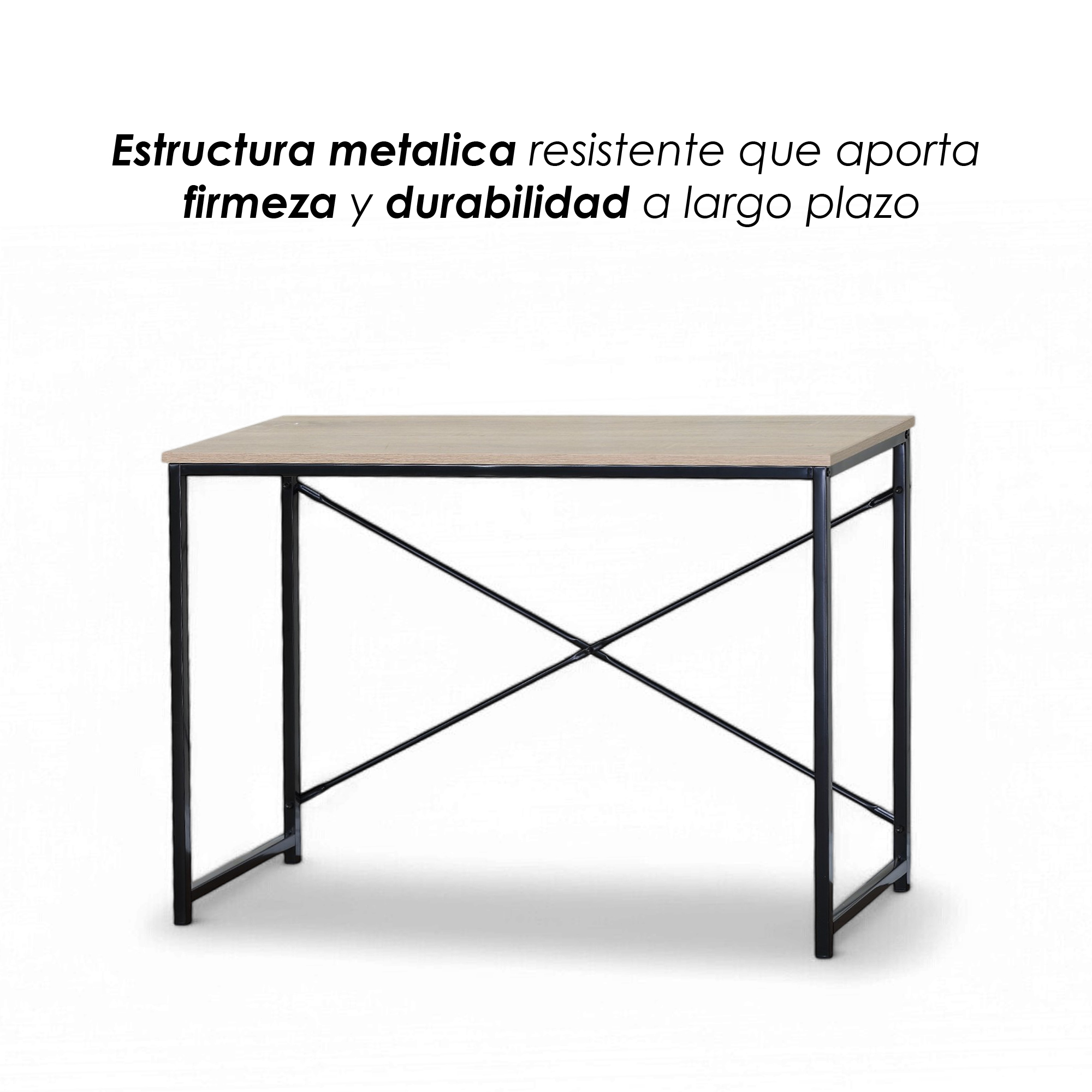 Ilios Innova | Escritorio Minimalista con Soporte en X y MDF 1.5mm