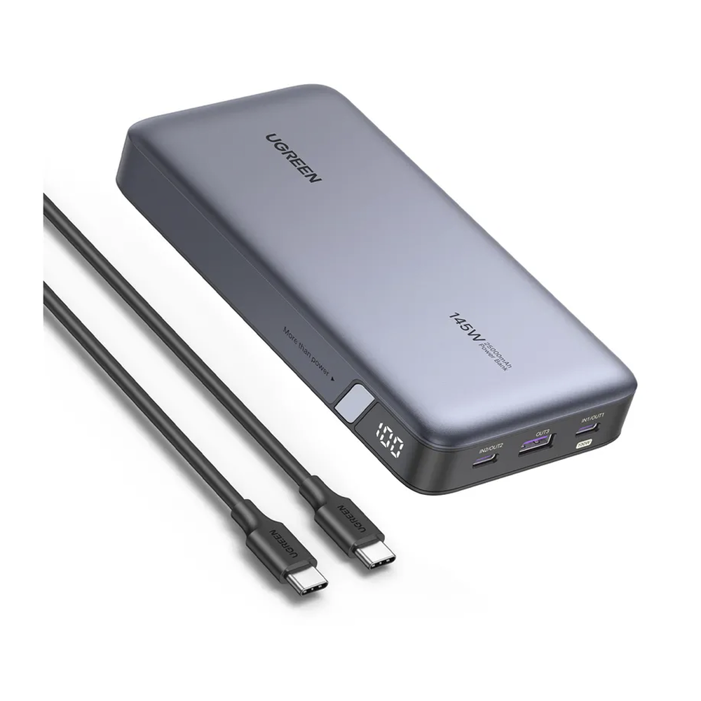 UGREEN Power Bank de 25000mAh, 3 Salidas 145W Max. | USB-A + 2 USB-C