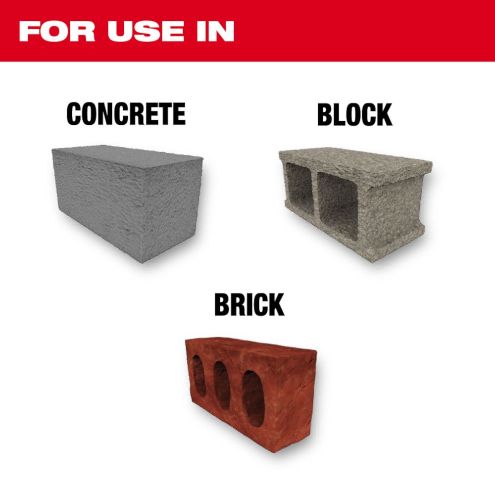 Juego de brocas para concreto 5 Pz 48-20-9051 Milwaukee
