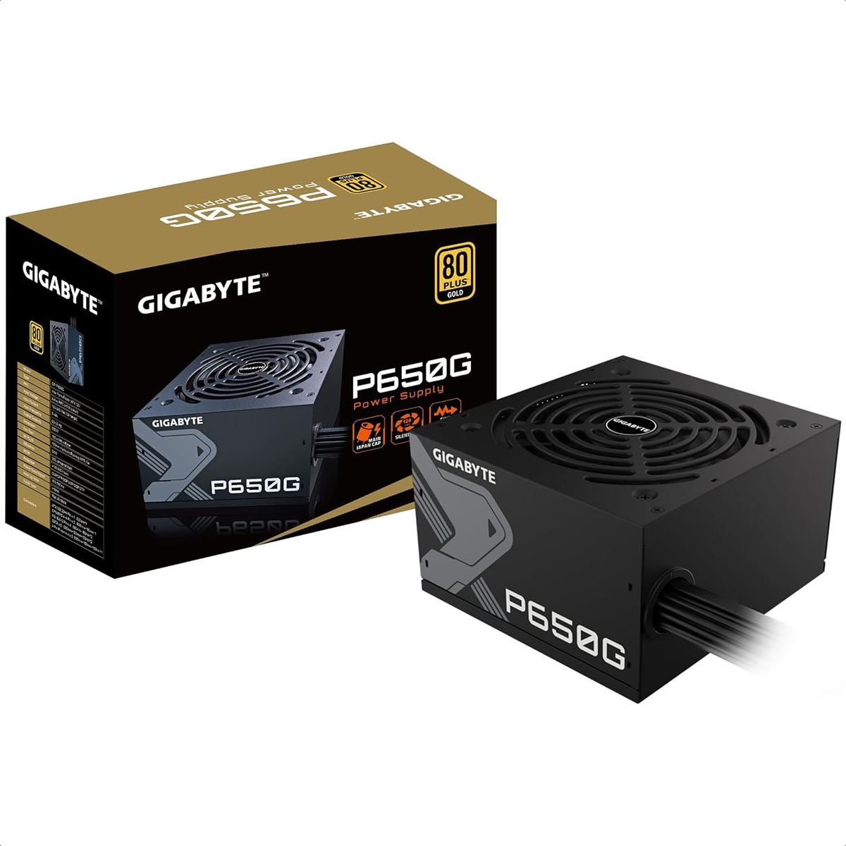 Fuente De Poder Gigabyte 650W P650G 80 Plus Gold GP-P650G